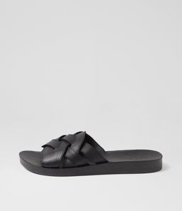 NEENIX DF BLACK BLACK SOLE LEATHER