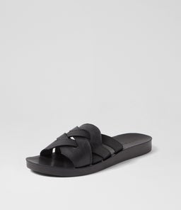 NEENIX DF BLACK BLACK SOLE LEATHER