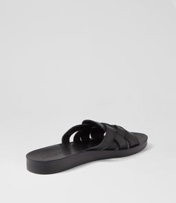 NEENIX DF BLACK BLACK SOLE LEATHER
