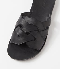 NEENIX DF BLACK BLACK SOLE LEATHER