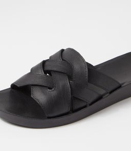 NEENIX DF BLACK BLACK SOLE LEATHER