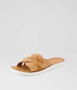 NEENIX DF DK TAN WHITE SOLE LEATHER