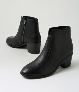 HELEX DF BLACK BLACK HEEL LEATHER