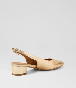 CLAYTIN DF GOLD TEXTURED LEATHER