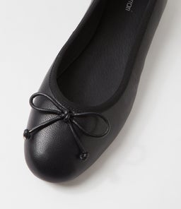 MALERINA DF BLACK LEATHER