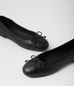 MALERINA DF BLACK LEATHER