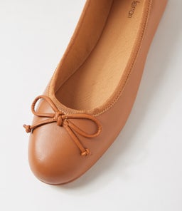 MALERINA DF TAN LEATHER