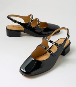 ISHALA DF BLACK PATENT LEATHER
