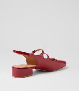 ISHALA DF DEEP RED PATENT LEATHER