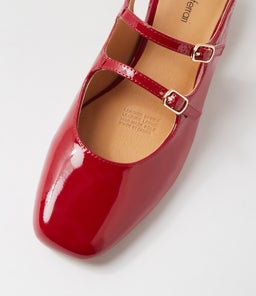 ISHALA DF DEEP RED PATENT LEATHER