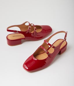 ISHALA DF DEEP RED PATENT LEATHER