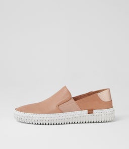 JEMAX DF NUDE ROSE GOLD SHRUNKEN LEATHER