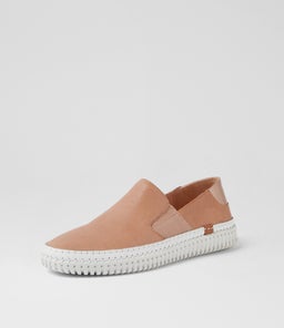 JEMAX DF NUDE ROSE GOLD SHRUNKEN LEATHER
