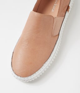 JEMAX DF NUDE ROSE GOLD SHRUNKEN LEATHER