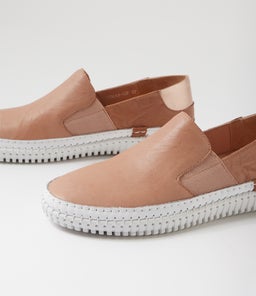 JEMAX DF NUDE ROSE GOLD SHRUNKEN LEATHER