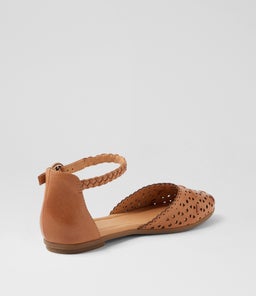 LYNDSIE DF DK TAN LEATHER