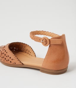 LYNDSIE DF DK TAN LEATHER