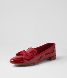POETNESS DF DEEP RED PATENT LEATHER