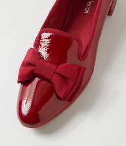 POETNESS DF DEEP RED PATENT LEATHER