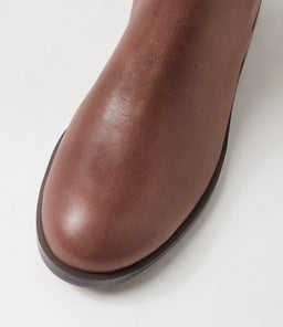 TALSEE DF DK BROWN LEATHER STRETCH SMOOTH