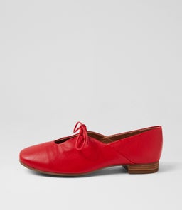 TAZURRA DF FIRE RED LEATHER