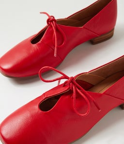 TAZURRA DF FIRE RED LEATHER