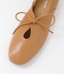 TAZURRA DF DK TAN LEATHER