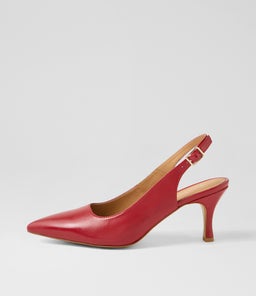 TIYENA DF DEEP RED LEATHER