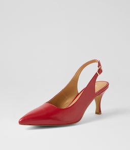TIYENA DF DEEP RED LEATHER