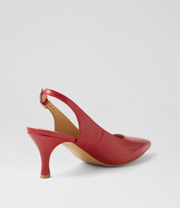 TIYENA DF DEEP RED LEATHER
