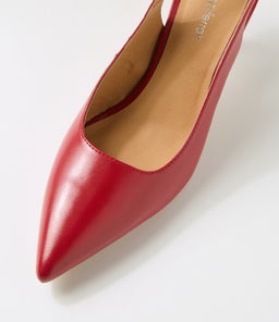 TIYENA DF DEEP RED LEATHER
