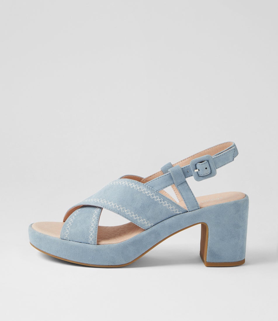 Bynndi Denim Suede Sandals