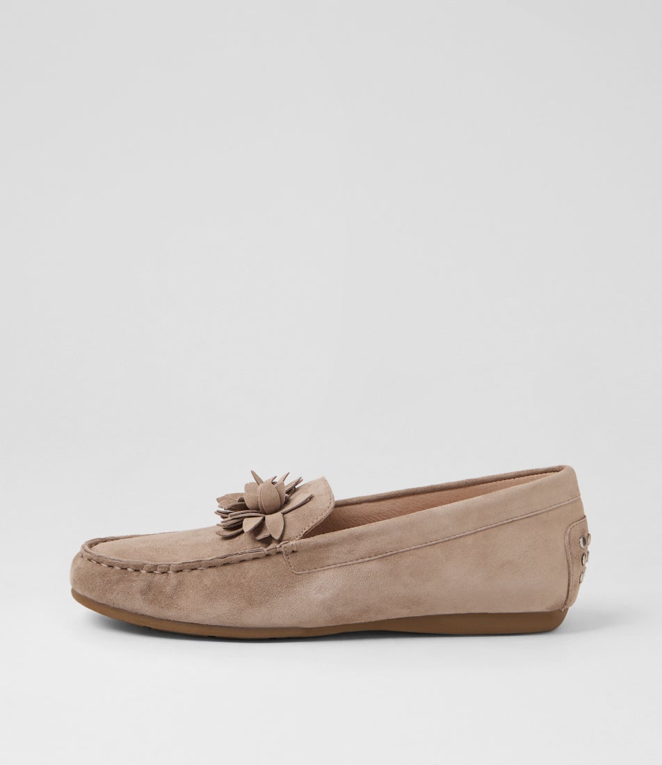 Errin Stone Suede Flat Shoes