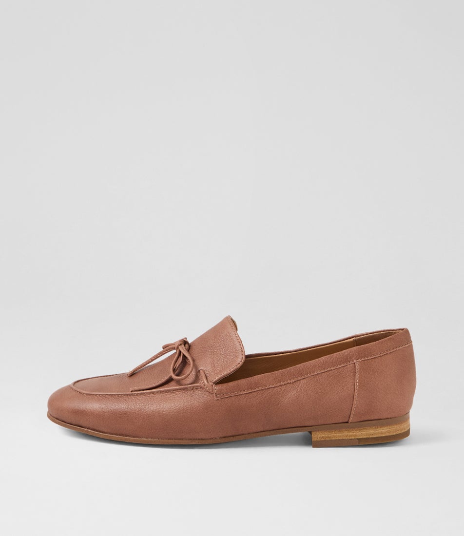 Idayne Dusty Grape Leather Flat Shoes Idayne Dusty Grape Leather Flat Shoes