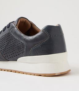 INTRO DF NAVY SHRUNKEN LEATHER