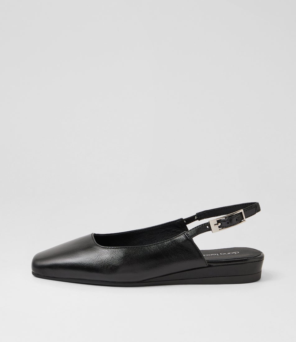Kailani Black Luxe Leather Slingbacks Kailani Black Luxe Leather Slingbacks