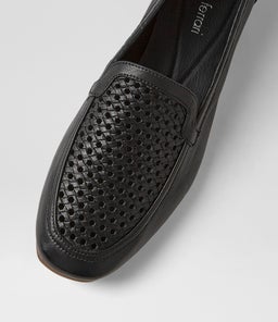TILLIS DF BLACK NATURAL HEEL LEATHER