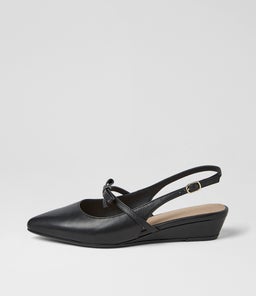 Pasmae Black Leather Heels Pasmae Black Leather Heels