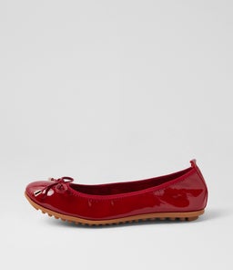 BELIN DK RED PATENT LEATHER