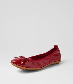 BELIN DK RED PATENT LEATHER