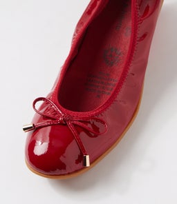 BELIN DK RED PATENT LEATHER