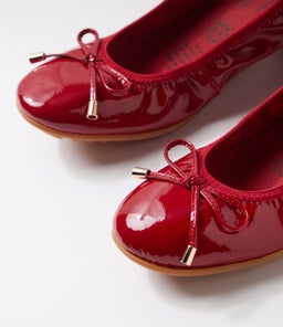BELIN DK RED PATENT LEATHER