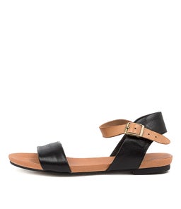 JINNIT BLACK TAN LEATHER