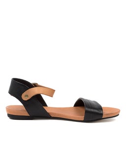 JINNIT BLACK TAN LEATHER