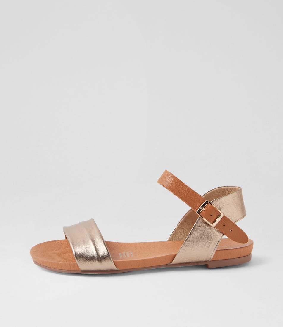 Jinnit Champagne Tan Leather Sandals Jinnit Champagne Tan Leather Sandals