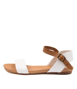 JINNIT WHITE TAN LEATHER