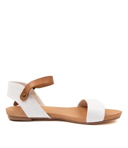 JINNIT WHITE TAN LEATHER