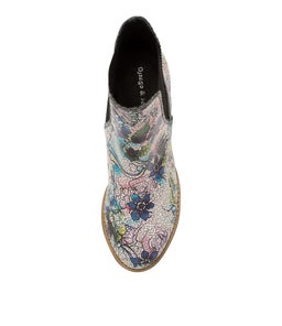 SADORE PINK VINTAGE FLORAL LEATHER