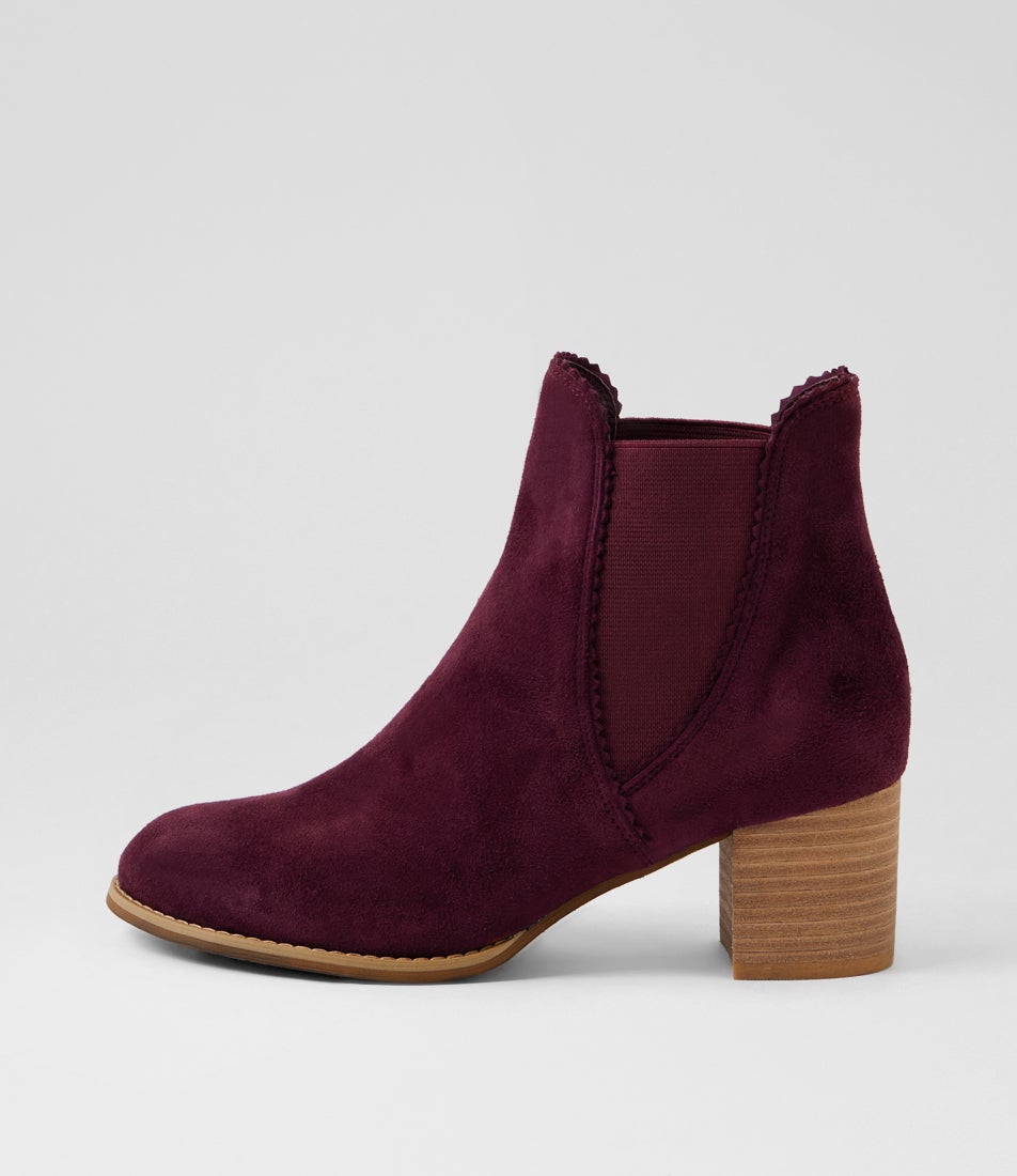 Sadore Burgundy Suede Chelsea Boots Sadore Burgundy Suede Chelsea Boots