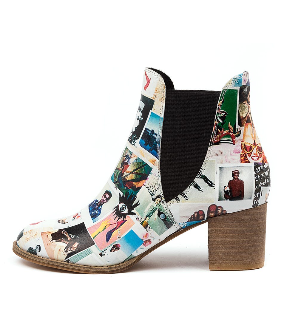 Buy Django & Juliette Sadore Crazy Print Dress Ankle Boots online with free shipping